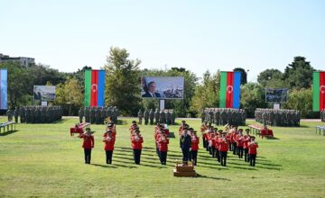 В Военном институте имени Гейдара Алиева состоялась церемония принятия военной присяги – ВИДЕО